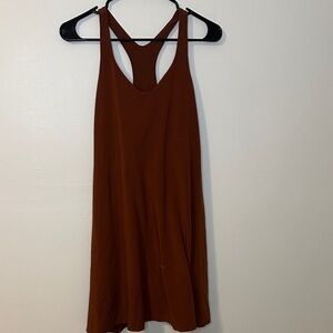 Burnt Orange Sleeveless Dress